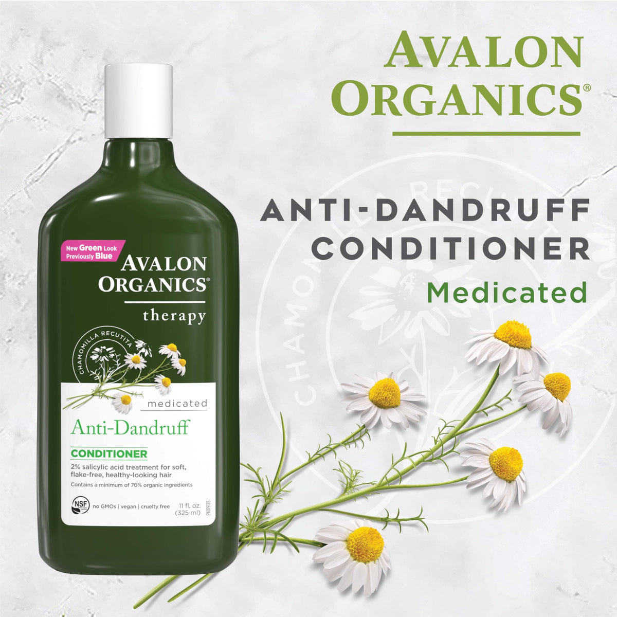 Avalon Organics All Natural Dandruff Therapy Conditioner, 11 Fl Oz