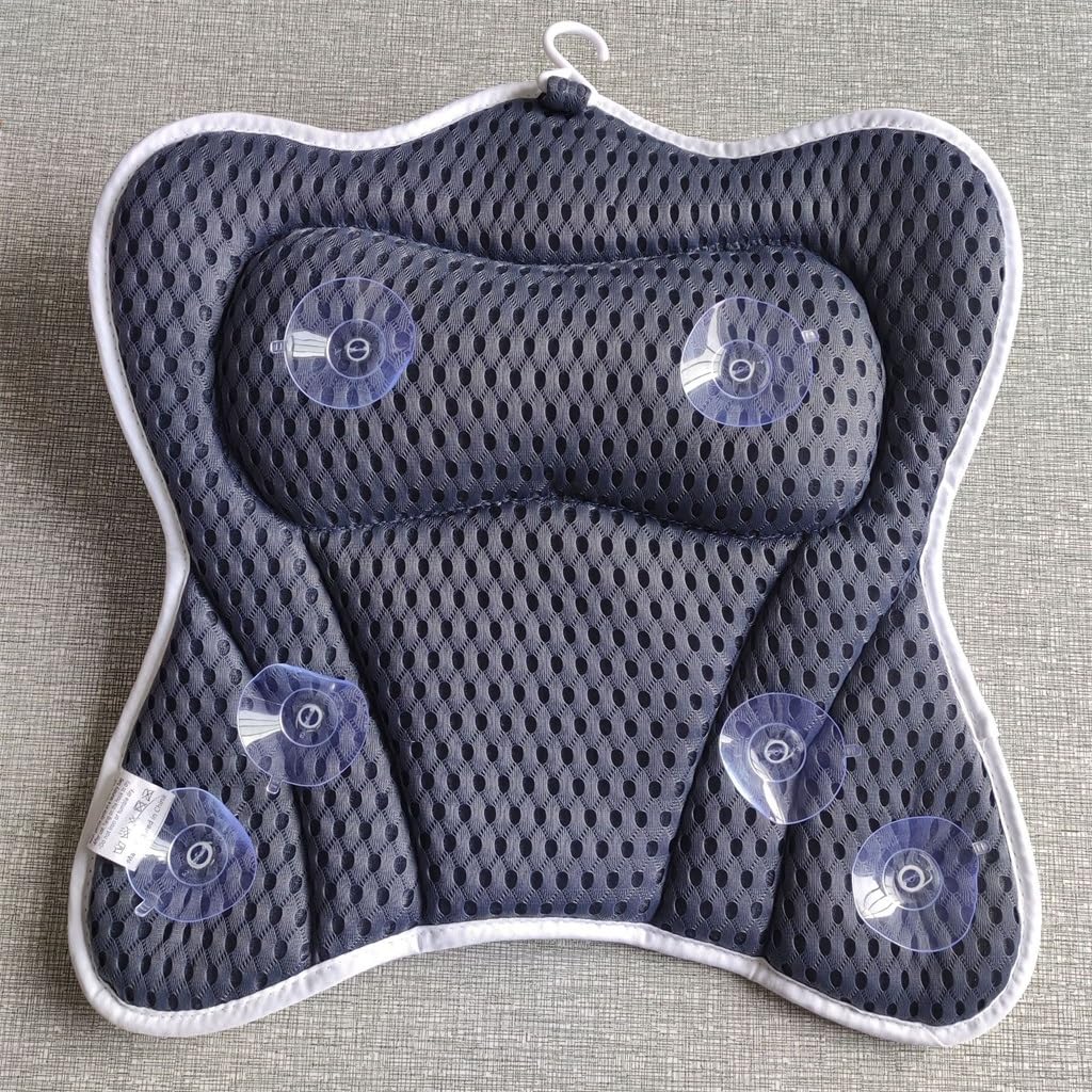 TEOYETTSF Bathtub Pillow Cushion with Suction Cup Hooks Breathable Bathroom Pillow Soaking Bath Quick Dry Pillow Beauty and Personal Care TEOYETTSF