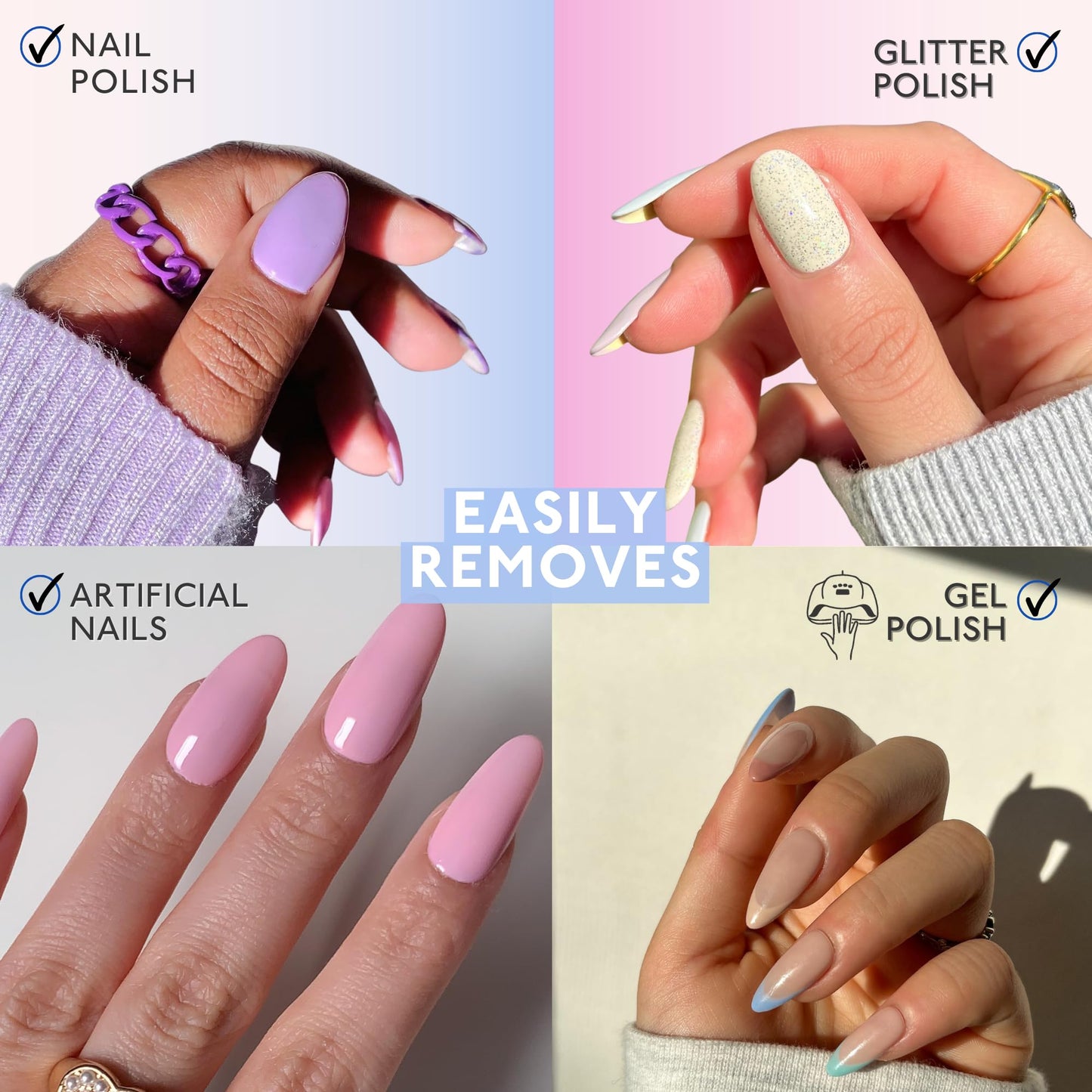 Eternal 100% Pure Acetone- Acetona pura - Quick Professional Ultra-Powerful Nail Polish Remover for Natural, Gel, Acrylic, Shellac Nails and Dark Beauty & Personal Care Eternal