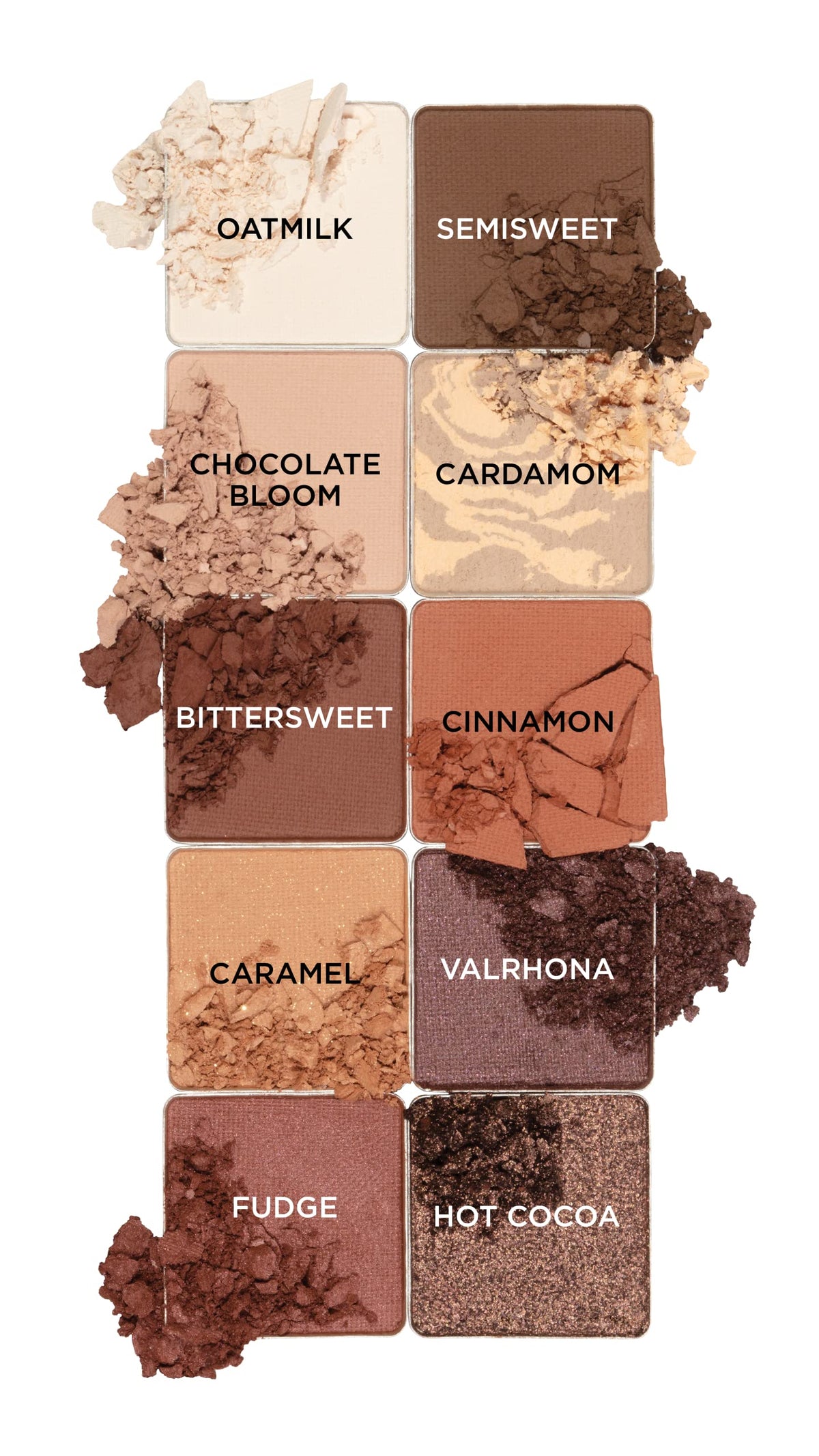 Pacifica Cocoa Nudes Mineral Eyeshadow Palette - 10 Shades Eye Makeup Naked Mineral Eye Shadow - Earth-Tone Rich Chocolate & Praline Neutral Talc-Free