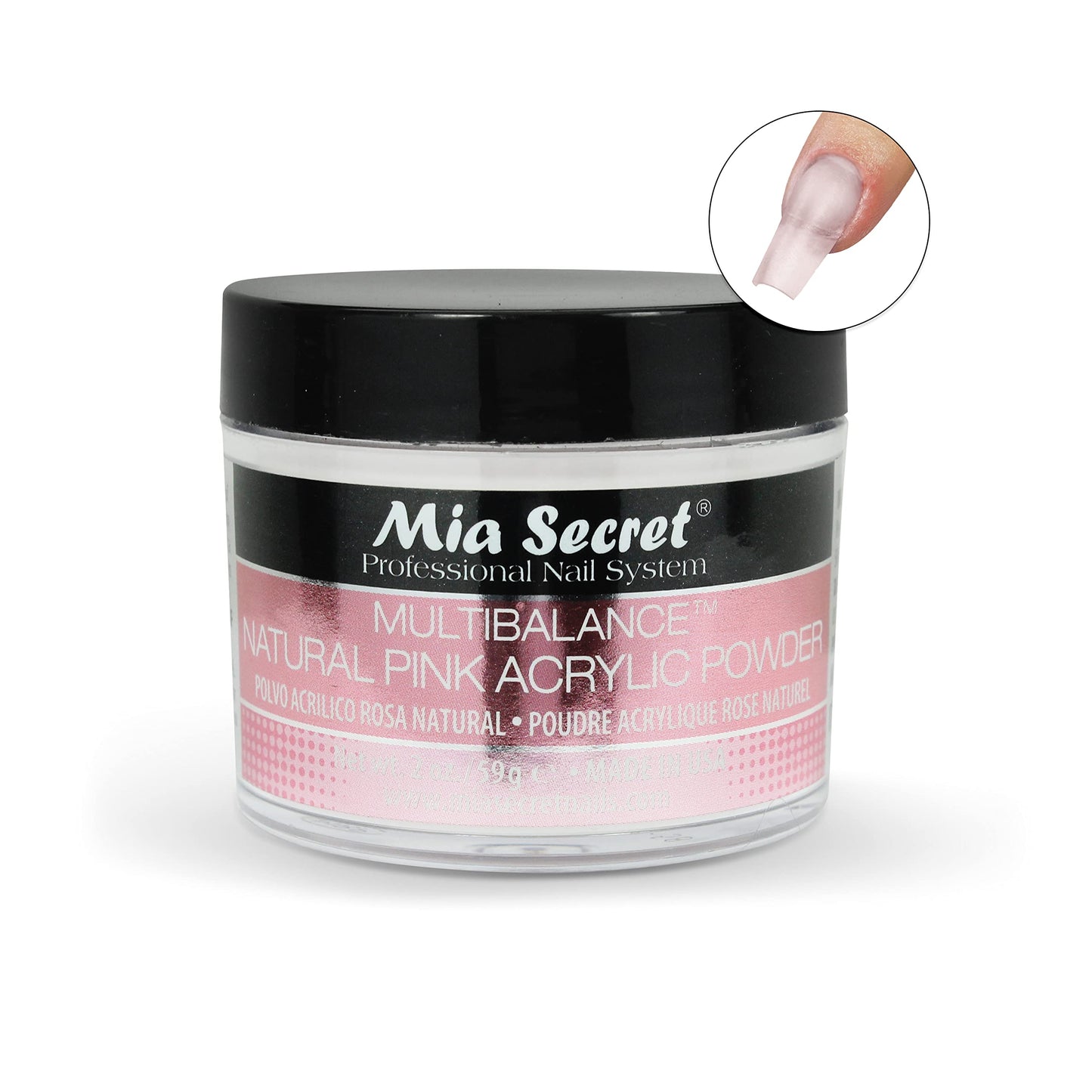 Mia Secret Multibalance Natural Pink Acrylic Powder 2 Oz Beauty & Personal Care Mia Secret