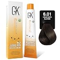 GK HAIR Global Keratin Professional Hair Color Cream Tube (3.4 Fl Oz/100ml) Nourishing & Cleansing Colors for Styling High Performance Long Lasting Beauty & Personal Care GK HAIR