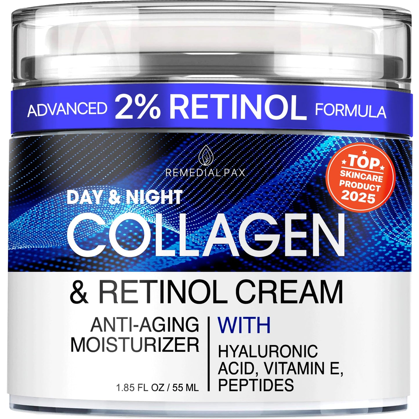 Collagen Face Cream with Retinol & Hyaluronic Acid - Anti Aging Moisturizer for Women & Men, Firming Day & Night Cream for Wrinkles, Hydrating Facial Beauty and Personal Care REMEDIAL PURITY AESTHETICS EXPERIENCE