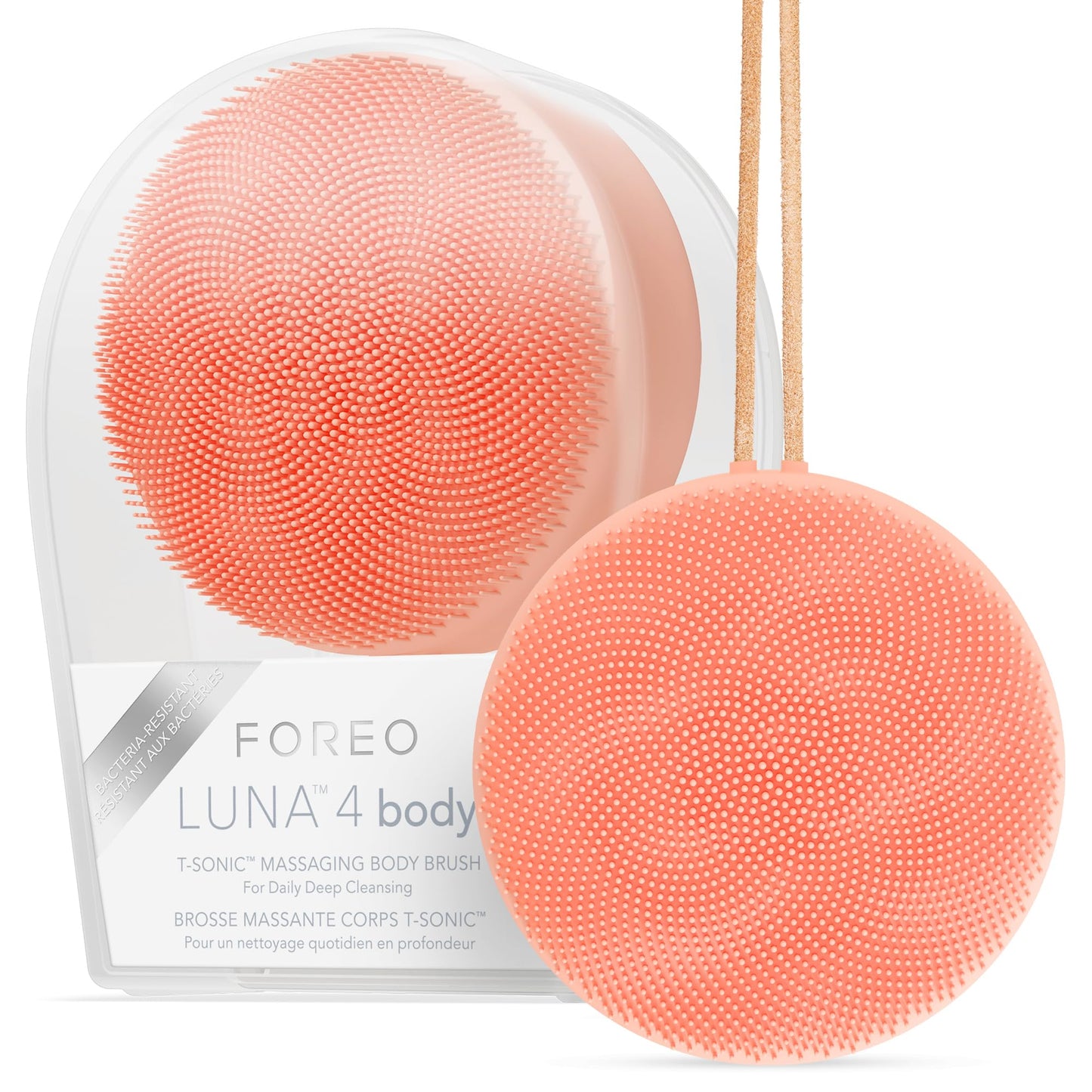 FOREO LUNA 4 body- Body Brush- Whole Body Skin Care - Exfoliating Body Scrubber- Enhances Absorption of Lotion Actives- Premium Lymphatic Drainage Beauty and Personal Care FOREO