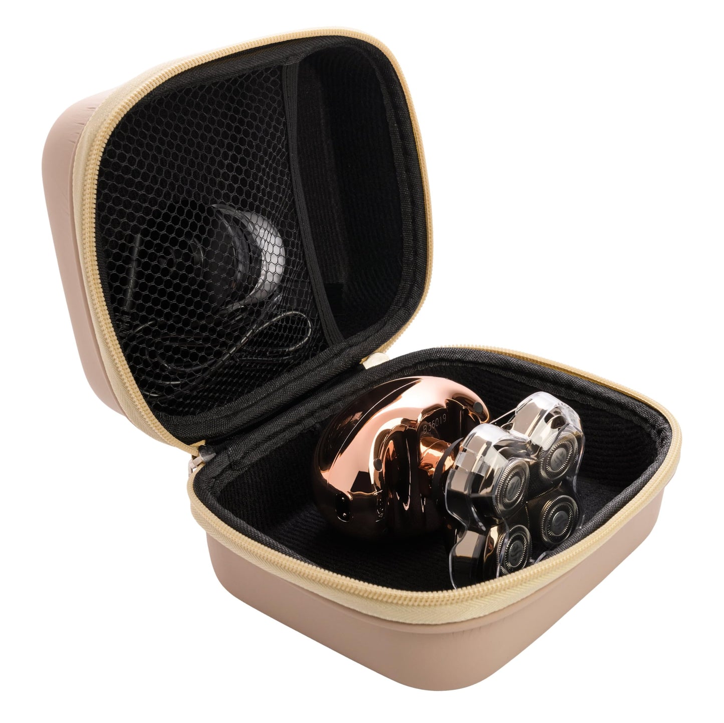 Skull Shaver Travel Case - Case for Electric Shaver - Protective Storage Case - Lightweight & Ideal for Travel - Compatible with All Models - Beige Beauty and Personal Care Skull Shaver