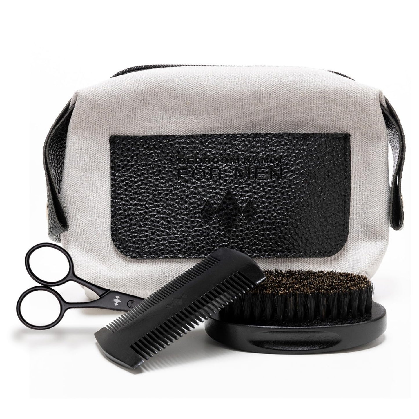 Bedroom Kandi Men’s Beard Grooming Kit - Beard Brush, Comb, Scissors & Beard Kit Travel Bag - Textured, Coarse Hair, Mustache Care & Daily Grooming Beauty and Personal Care Kandi