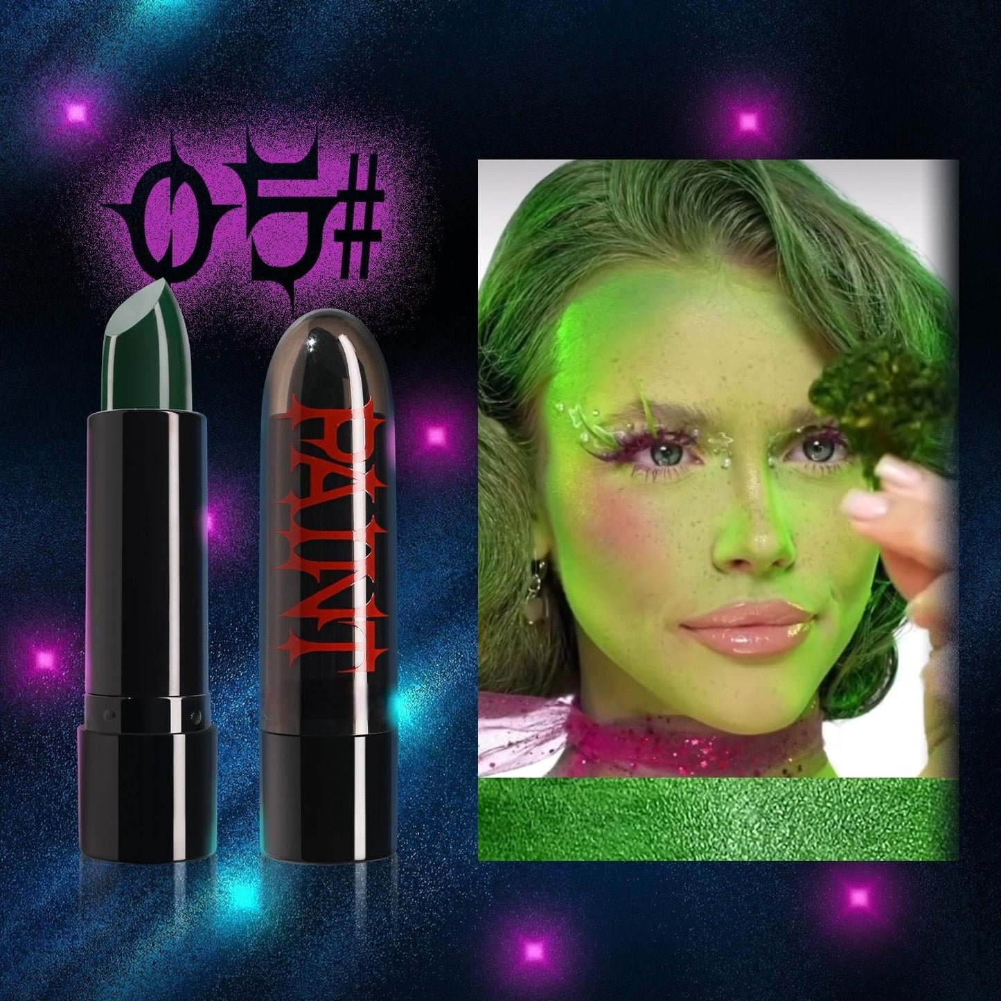 Halloween Face Body Paint Stick - Vampire Makeup Kit (5 Colors: Black, White, Red, Green, Blue) - Easy Apply Waterproof Long Lasting for Kids Adults Beauty & Personal Care iACen
