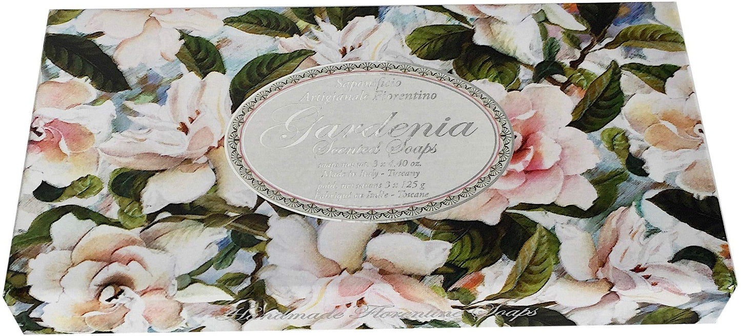 Saponificio Artigianale Fiorentino Luxury Soap Set of 3 Hand Made 4.40 Ounce Bars - Gardenia Beauty & Personal Care Saponificio Artigianale Fiorentino