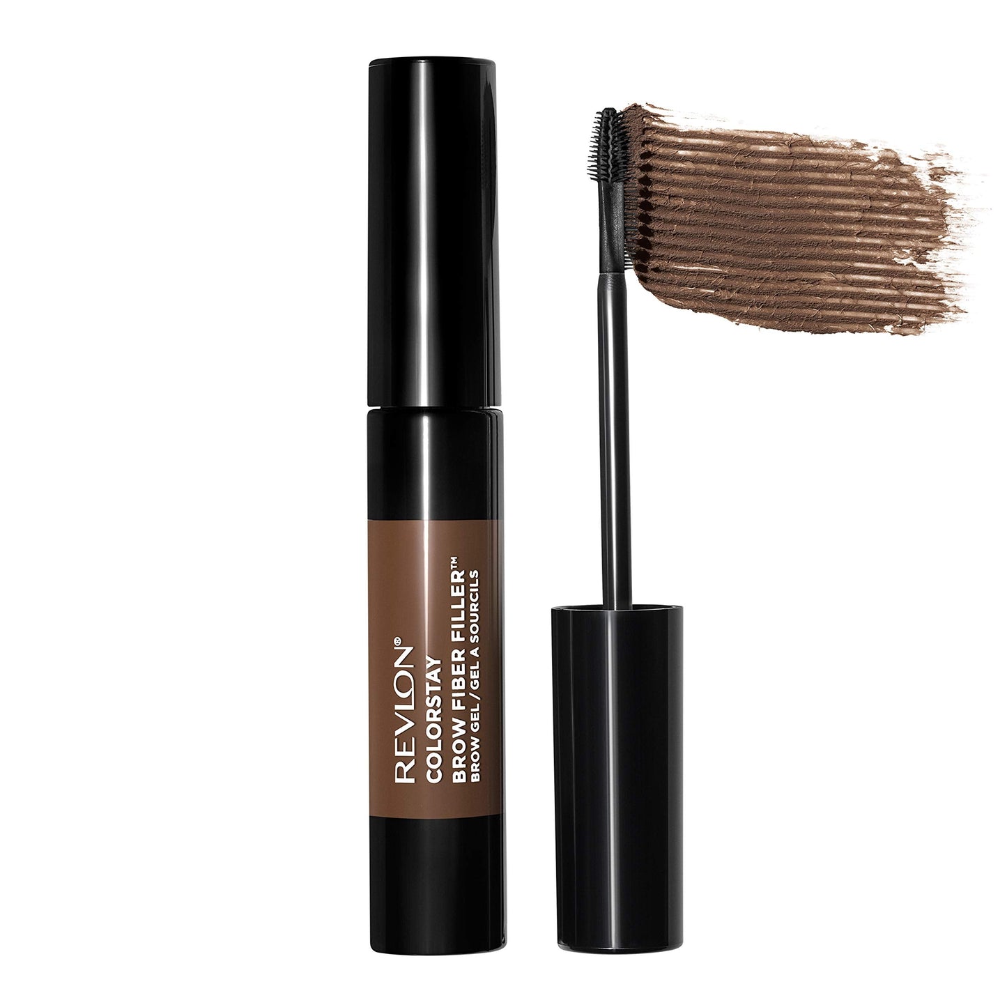 Revlon ColorStay Brow Fiber Filler, Longwearing & Volumizing Waterproof Eyebrow Gel, 303 Medium Brown, 0.23 fl. oz. Beauty & Personal Care REVLON