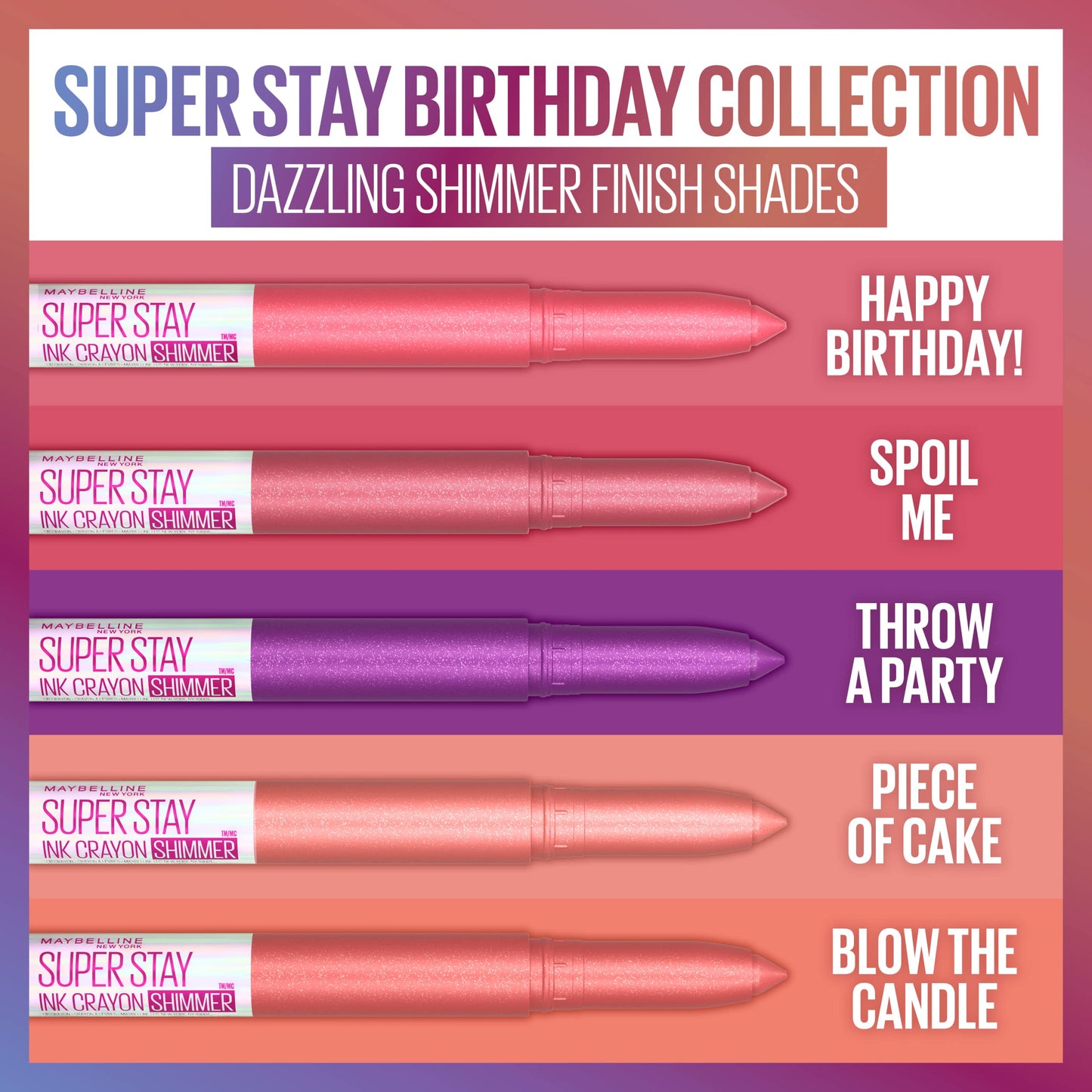 Maybelline New York Super Stay Ink Crayon Matte Longwear Lipstick Makeup, Long Lasting Matte Lipstick with Built-In Sharpener, Limited Edition Beauty & Personal Care MAYBELLINE