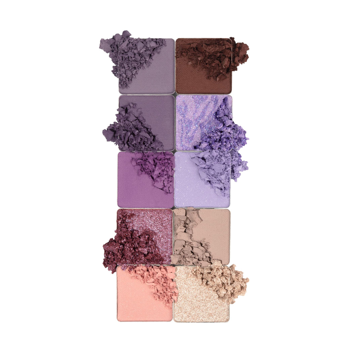 Pacifica Eyeshadow Palette - Purple Nudes Mineral Eyeshadow, Wearable Purple Tones with Matte, Shimmer & Metallic, Cocoa Butter Infused, Talc-Free,