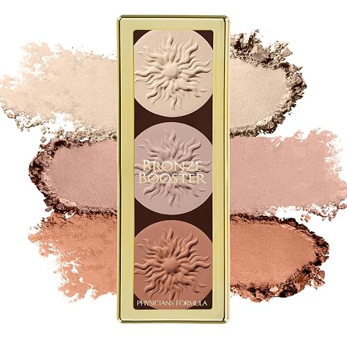 Physicians Formula Bronze Booster Highlight & Contour Palette with Brush, Blendable & Buildable Finish - Matte Sculpting Beauty & Personal Care Physicians Formula