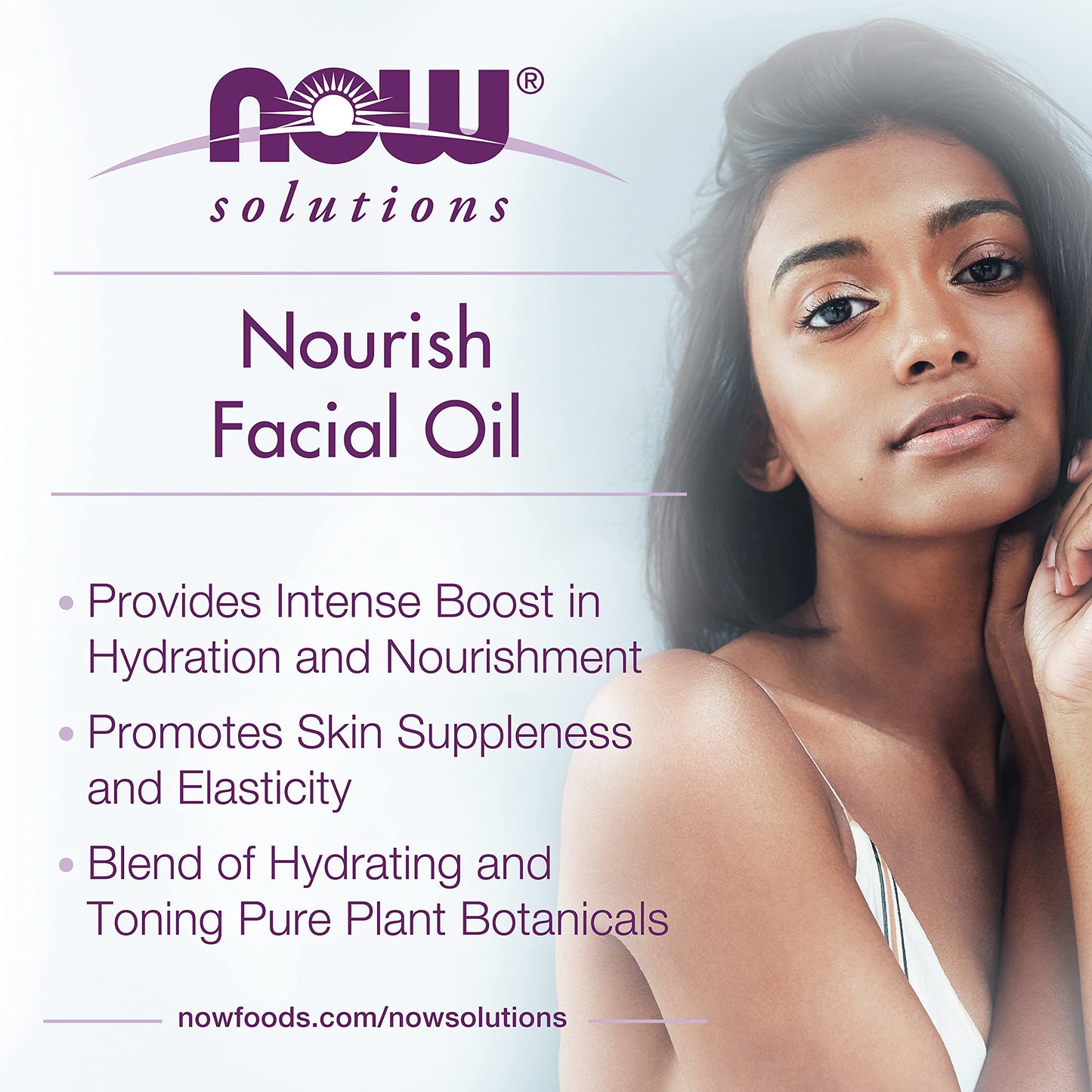 NOW Foods Solutions, Nourish Facial Oil With Antioxidants, Promotes Suppleness and Elasticity, 1-Ounce Beauty & Personal Care NOW Foods