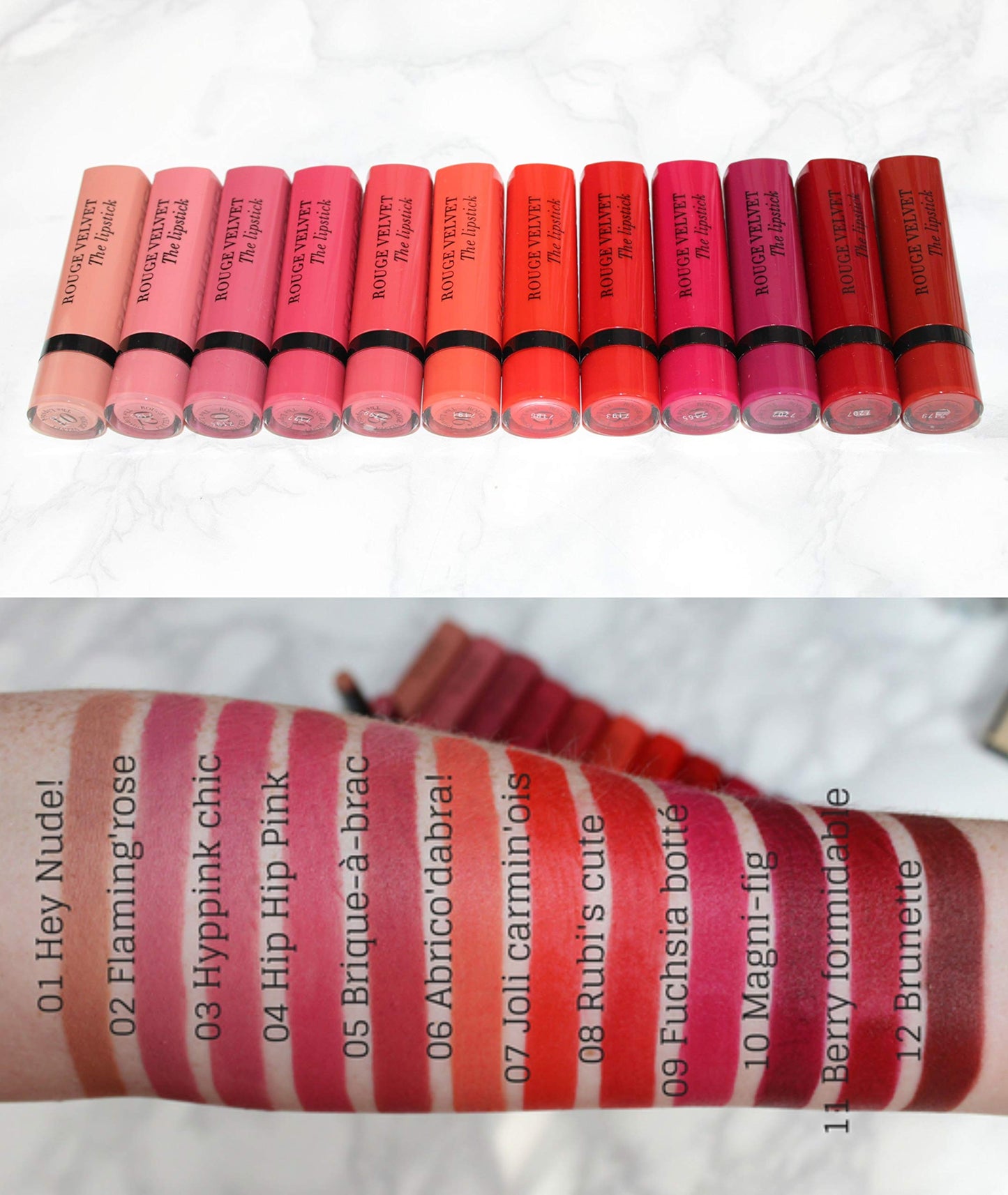 NEW BOURJOIS ROUGE VELVET THE LIPSTICK- Highly Pigmented Matte Finish 03 Hyppink chic Beauty & Personal Care Bourjois
