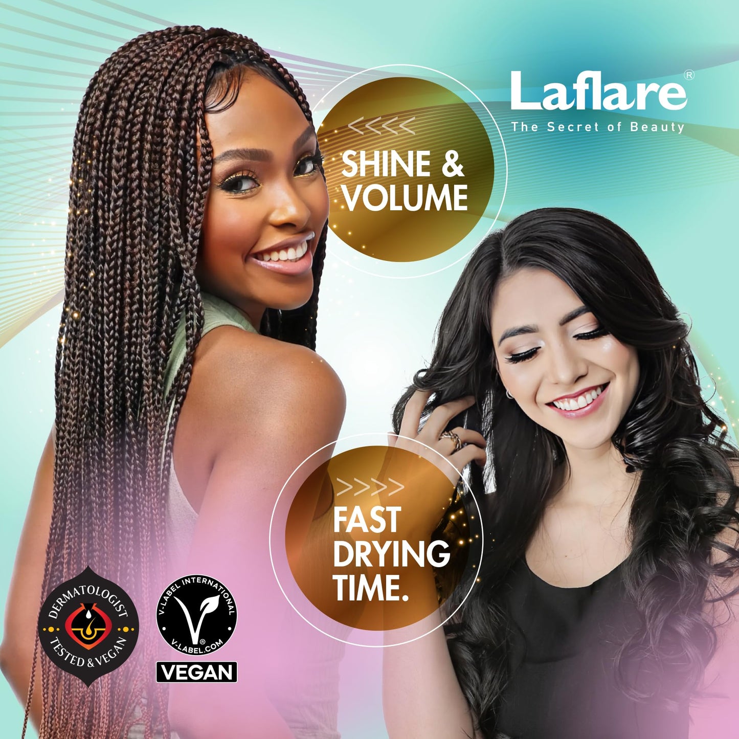 Laflare New Travel Size Mousse Foam - Hair Styling, Shine and Volume Mousse for Braid (Musk) Beauty & Personal Care Laflare