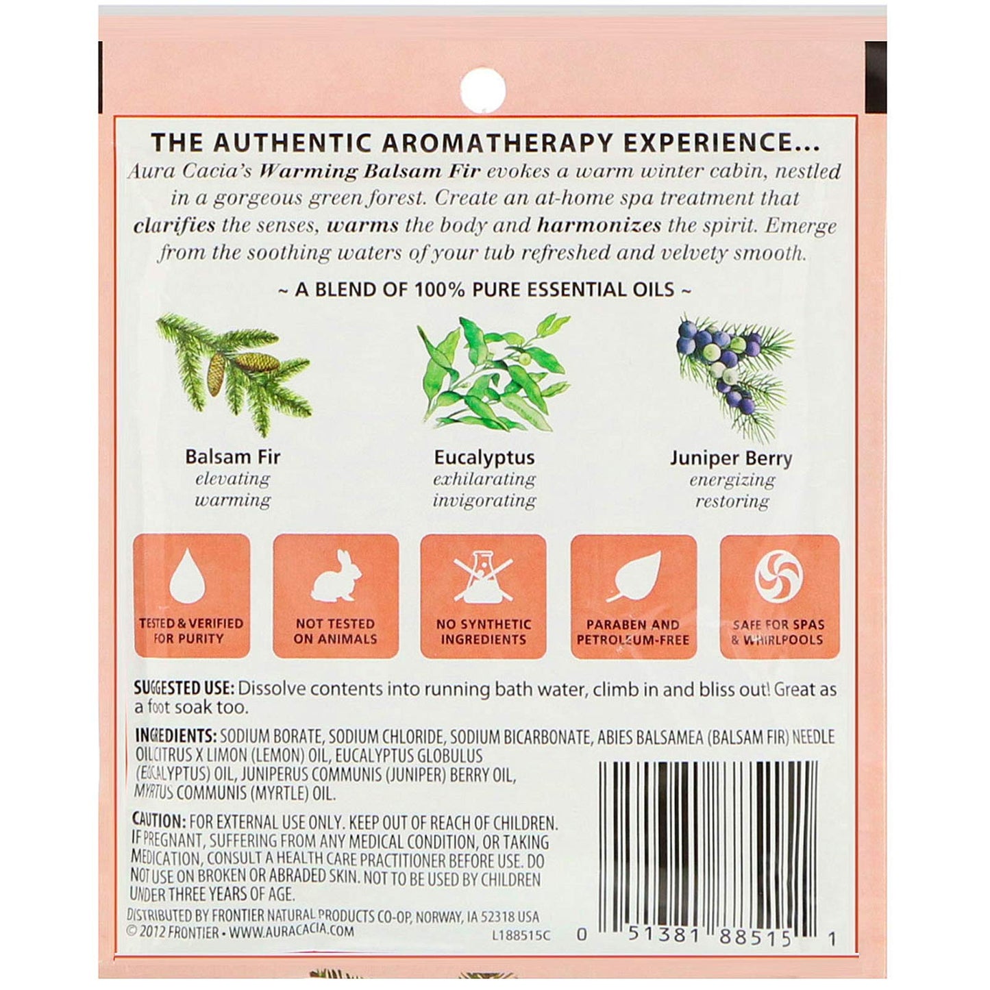Aura Cacia - Aromatherapy Mineral Bath Soothing Heat - 2.5 oz - Case of 6 Beauty and Personal Care Aura Cacia