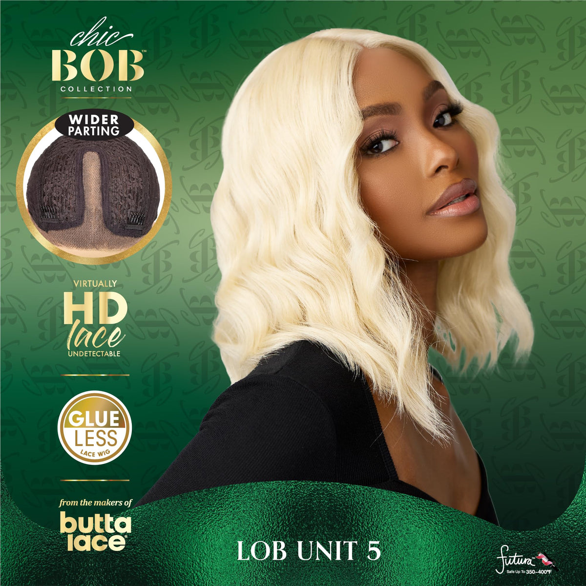 Sensationnel Chicbob Lace Frontwig-Lob Unit 5, GINGERCOPPER