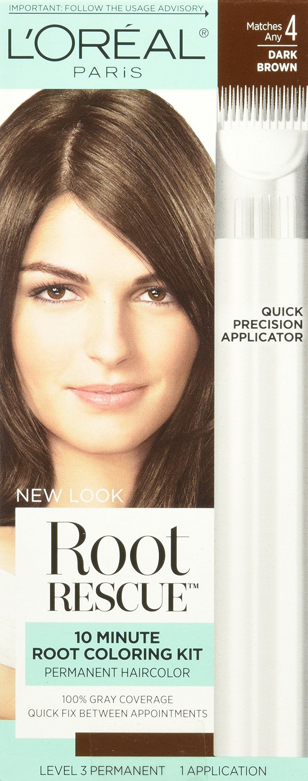 L'Oreal Paris Root Rescue 10 Minute Root Coloring Kit, 4 Dark Brown Beauty & Personal Care L'Oreal Paris