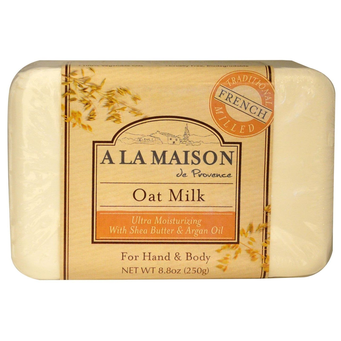 A LA MAISON Hand & Body Bar Soap - Oat Milk 8.8 oz (250 grams) Bar(S) Beauty & Personal Care A LA MAISON