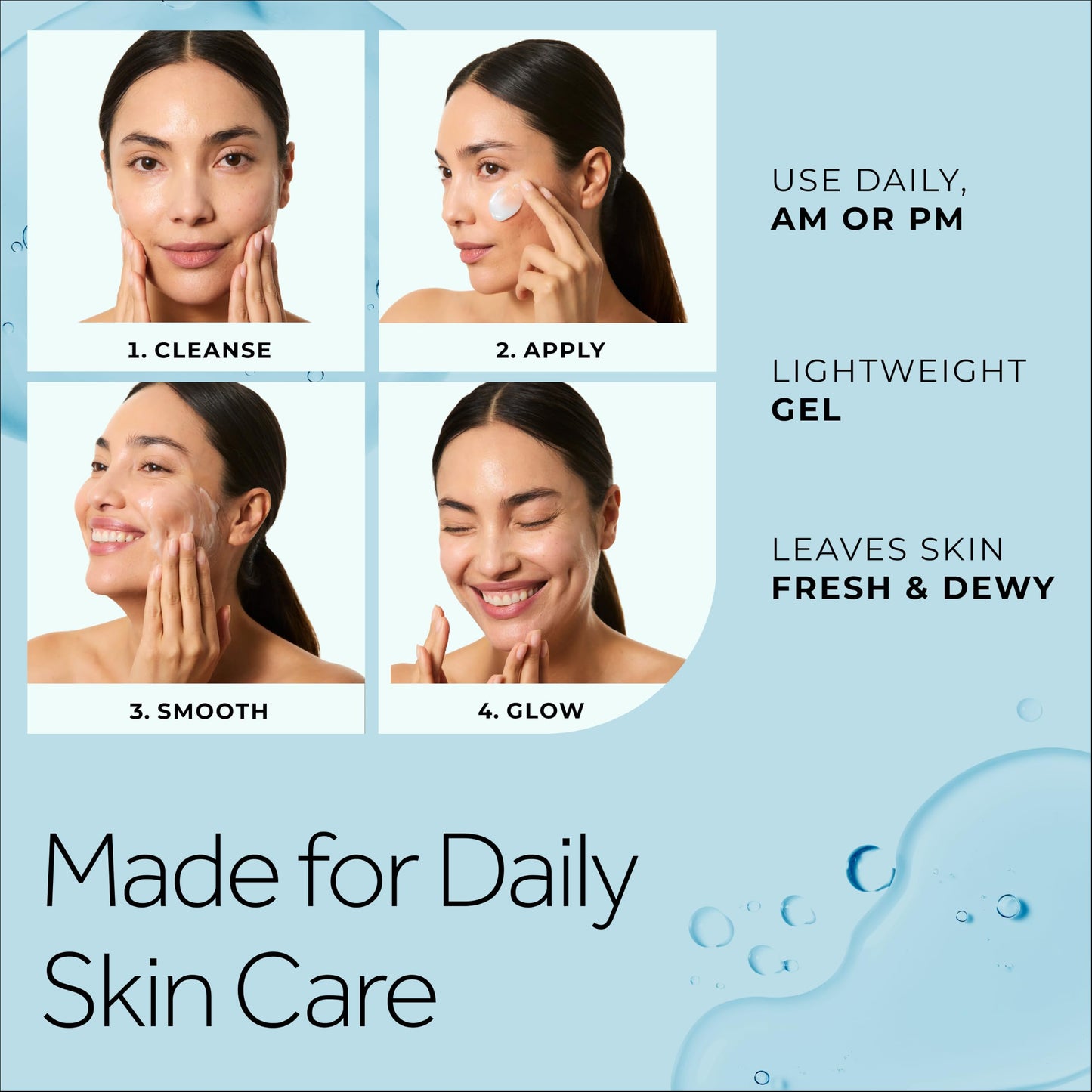POND’S Fresh Hydration Gel Face Moisturizer, 24HR Hydration with Hyaluronic Acid, Vitamin E & B3 Niacinamide, Alcohol-Free, Oil-Free, Dermatologist Beauty and Personal Care POND'S