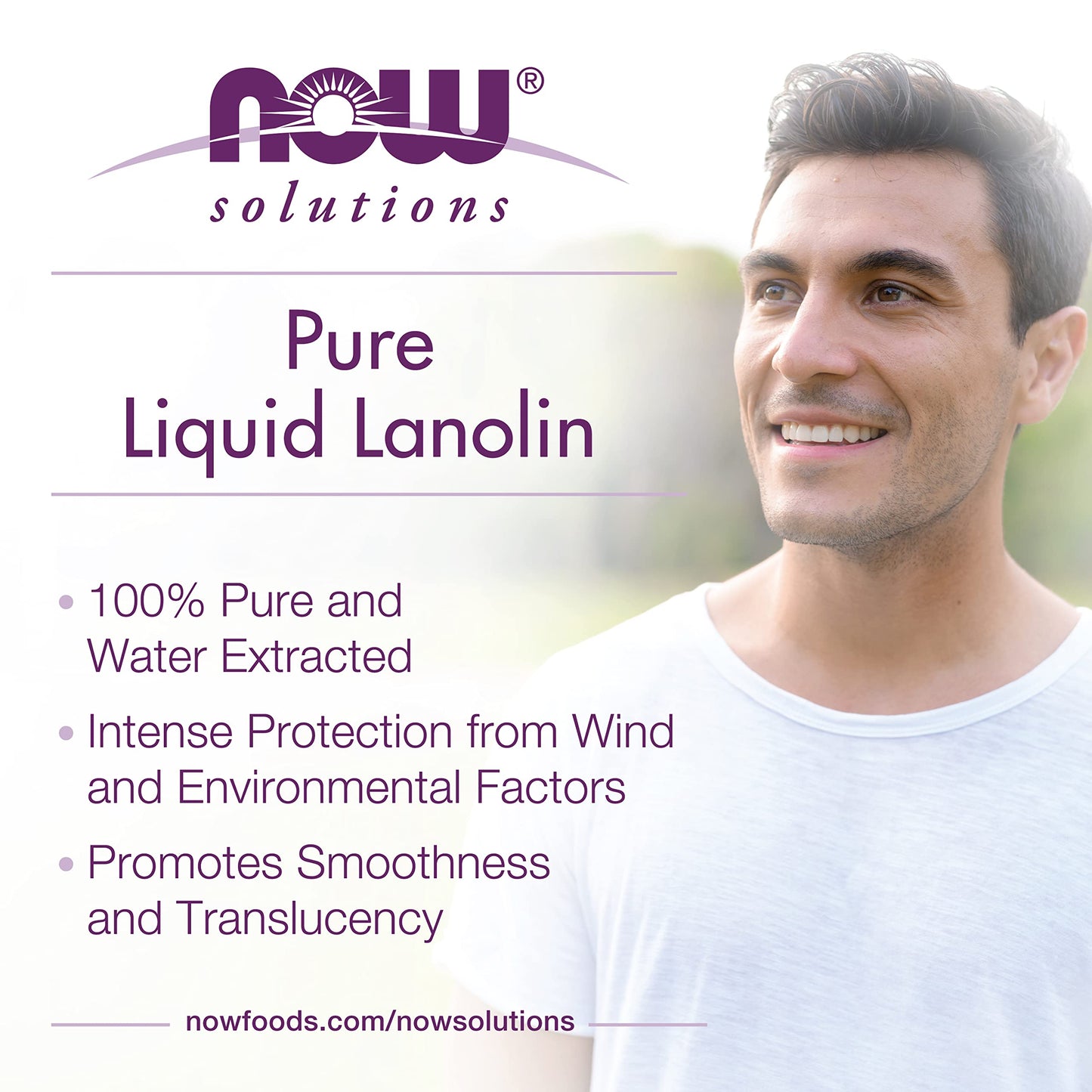 NOW Foods Solutions, Liquid Lanolin Pure, Intense Protection, Formulated for Dry Rough Lips and Skin, 4-Ounce Beauty & Personal Care NOW Foods