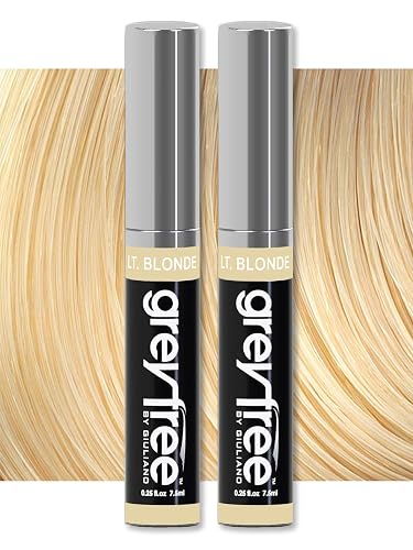 Greyfree Hair Mascara Root Touch-Up for Gray Hair | Precision Hairline Concealer for Brows & Beard | 2 Pack (LIGHT BLONDE) Beauty & Personal Care Greyfree