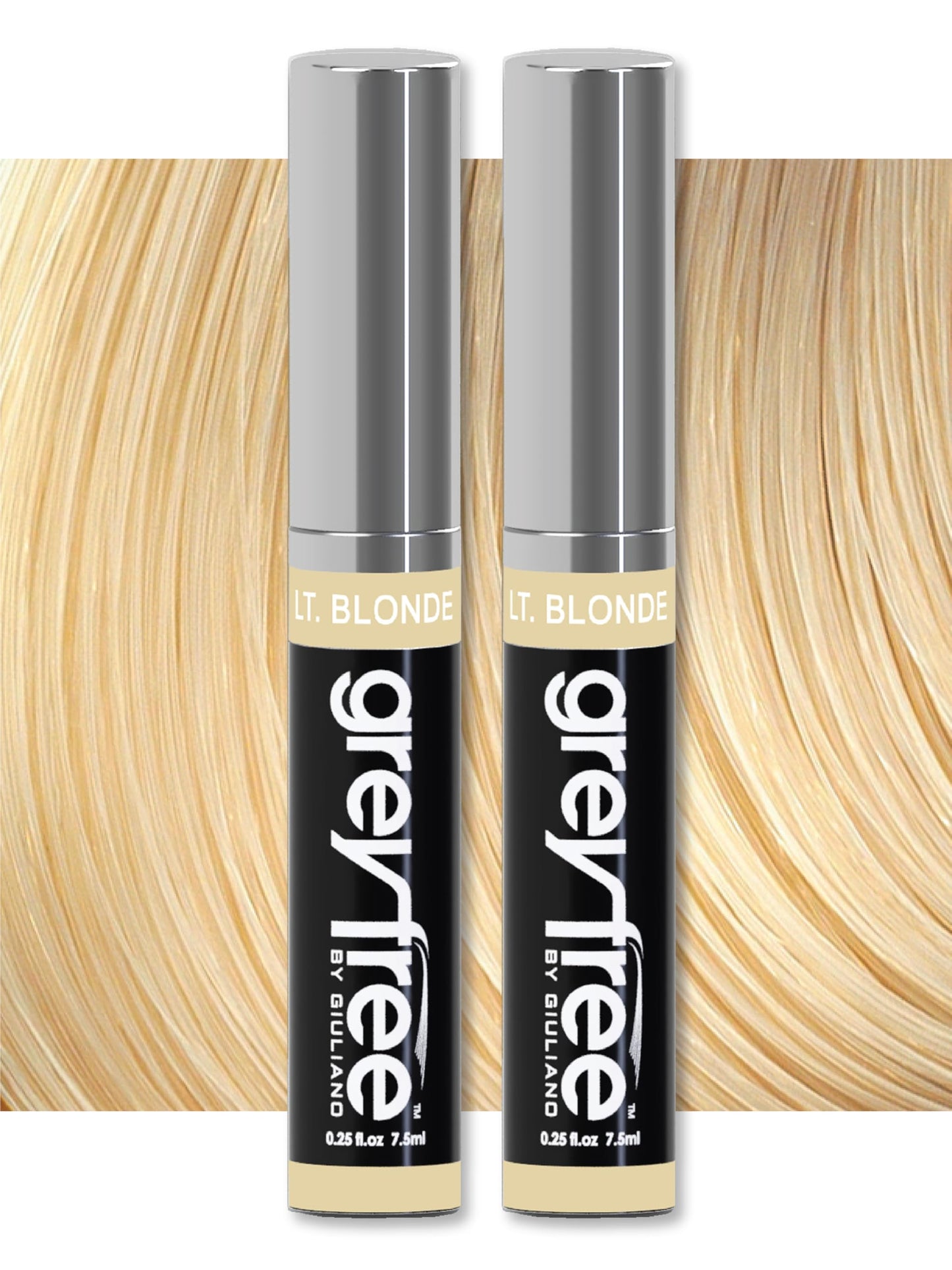 Greyfree Hair Mascara Root Touch-Up for Gray Hair | Precision Hairline Concealer for Brows & Beard | 2 Pack (LIGHT BLONDE) Beauty & Personal Care Greyfree