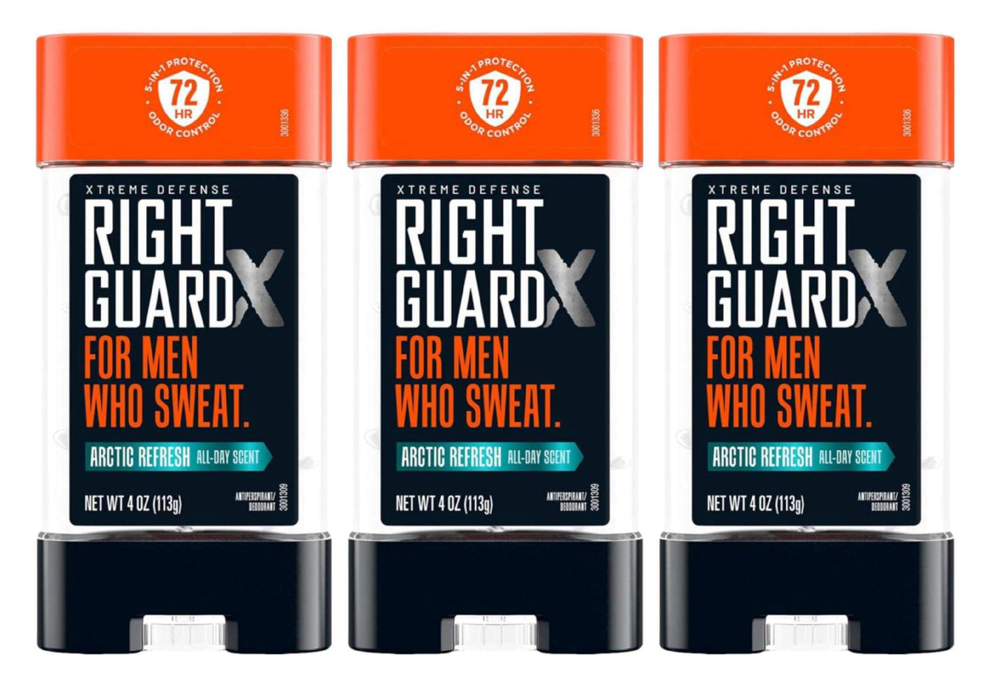 Right Guard Xtreme Defense Arctic Refresh Gel 4 Ounce Men (Pack of 3) Beauty and Personal Care Right Guard