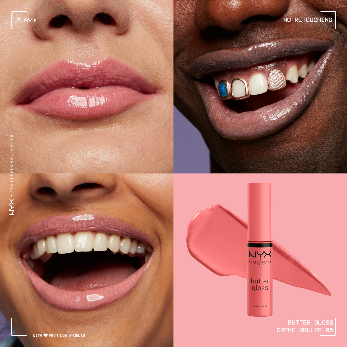 NYX PROFESSIONAL MAKEUP Butter Gloss, Non-Sticky Lip Gloss - Creme Brulee (Natural) Beauty & Personal Care NYX PROFESSIONAL MAKEUP