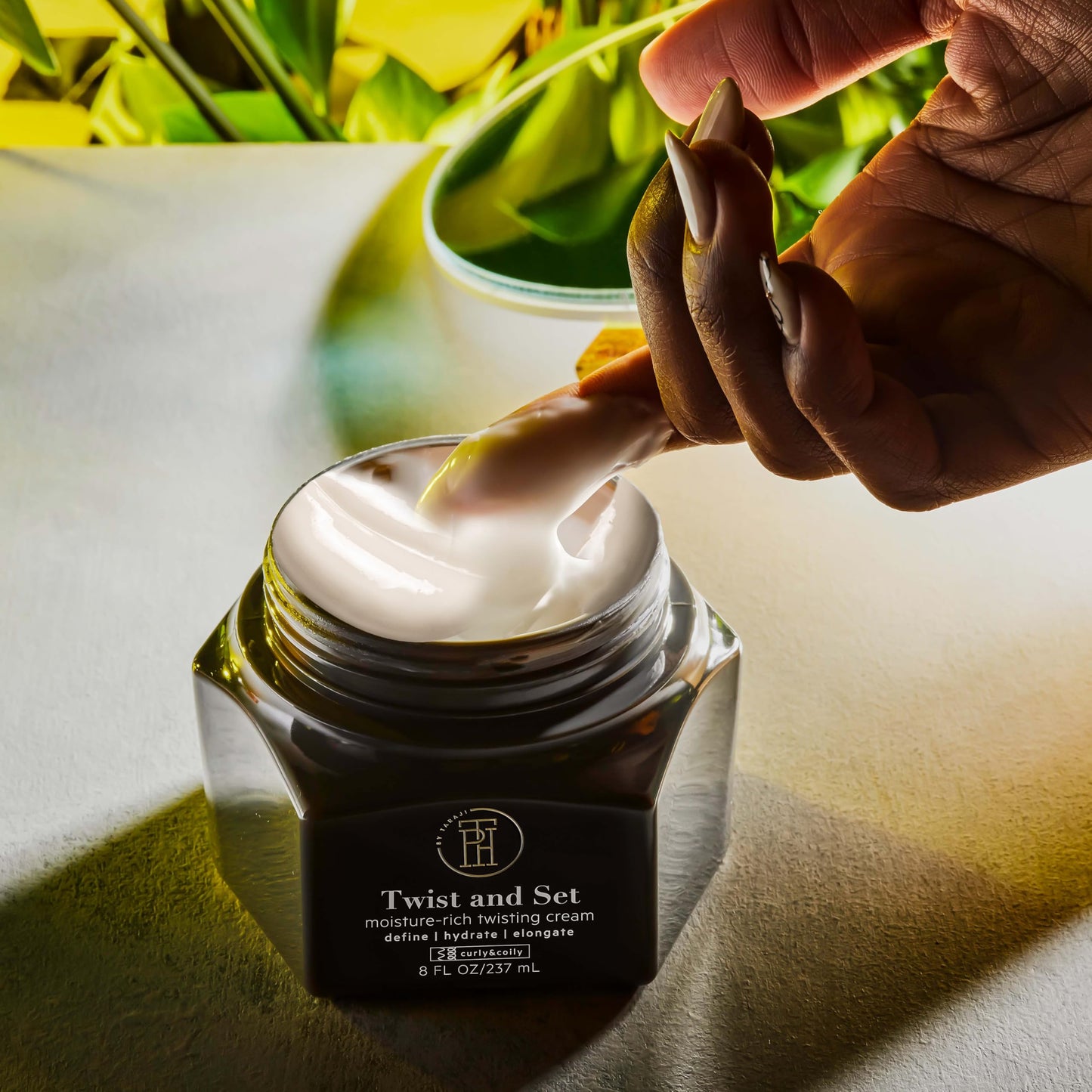 TPH BY TARAJI Twist and Set Twisting Creme & Defining Curl Cream for Curly & Coily Hair with Shea Butter, Mango Seed Butter, & Pequi Oil | Sulfate Beauty & Personal Care TPH by Taraji