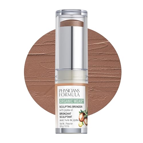 Physicians Formula Organic Wear All Natural Sculpting Face Bronzer Makeup Stick Mocha, Dermatologist Approved, 2- Mocha Beauty & Personal Care Physicians Formula