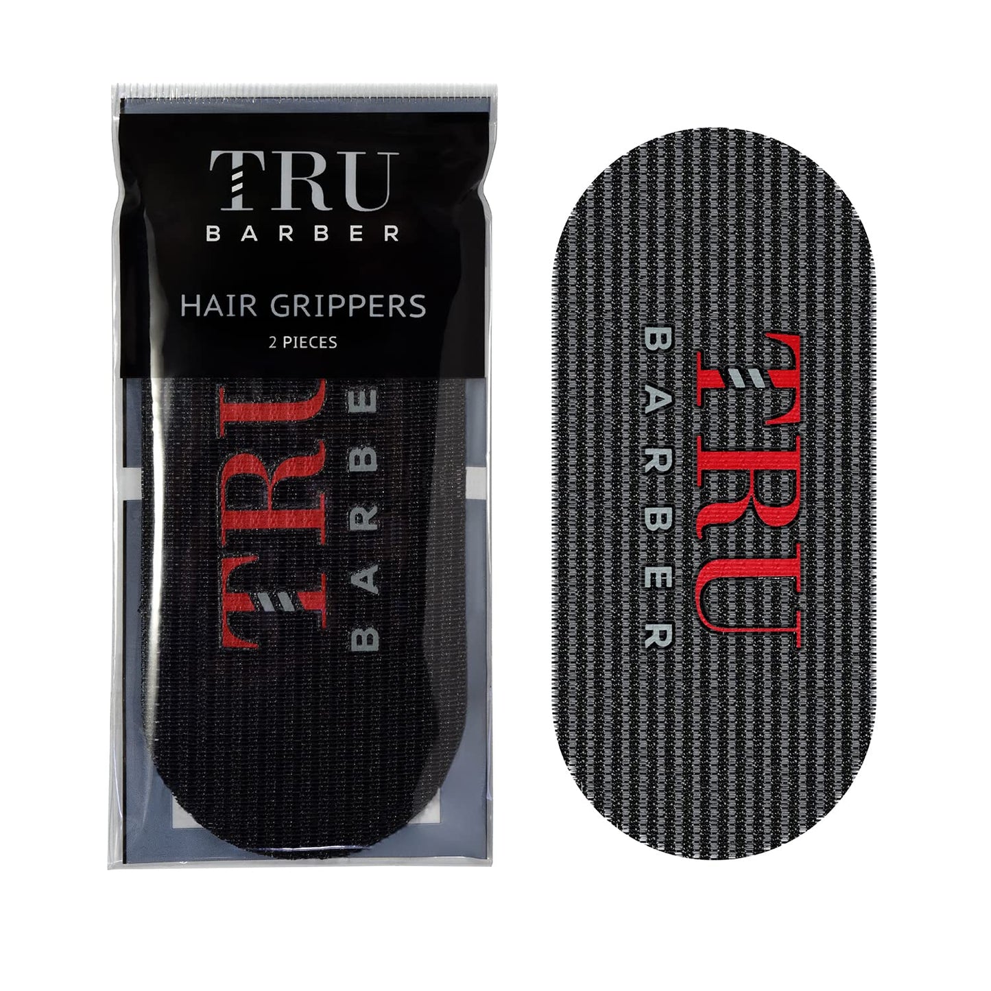 TRU BARBER HAIR GRIPPERS ® BUNDLE PACK 6 PCS for Men and Women - Salon and Barber, Hair Clips for Styling, Hair holder Grips (Black/Red) Beauty & Personal Care TRU BARBER
