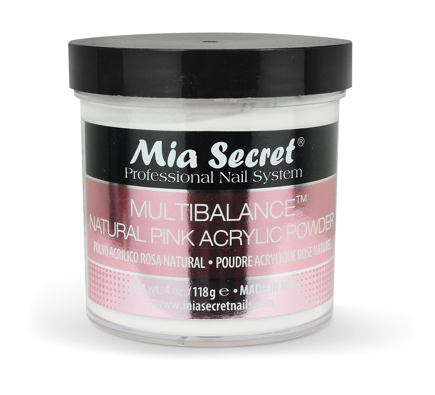 Mia Secret Acrylic Powder Multi Balance Natural Pink - 4 Oz Beauty & Personal Care Mia Secret