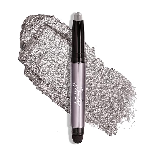 Julep Eyeshadow 101 Cream-to-Powder Waterproof Shadow Stick - Rainstorm Shimmer - Long-Lasting, Crease-Proof, Deep Silver Shimmer Cream Eyeshadow Beauty & Personal Care Julep