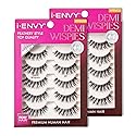 i-ENVY 10 Pairs Demi Wispies False Lashes (2 Pack), Premium Quality 100% Human Hair, Fluffy Feathered Eyelashes With Volume & Curl, Natural Look… Beauty & Personal Care i•ENVY