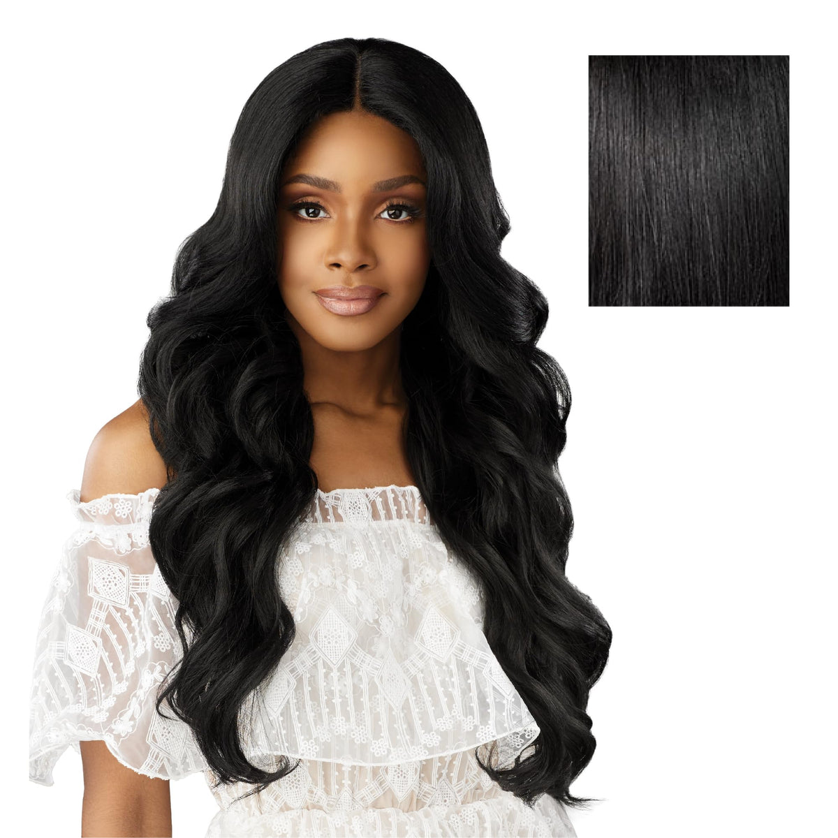 Sensationnel Dashly Lace Front Wig-Unit 55, 1 JETBLACK
