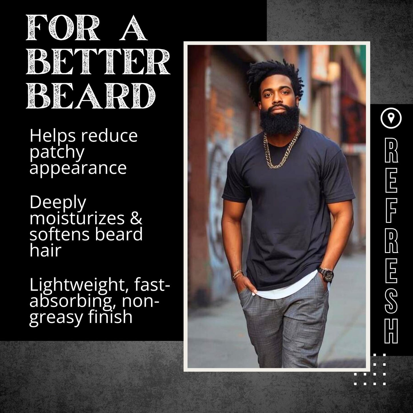 Beard Gains Beard Oil for Men - Organic Beard Growth Oil, Moisturizer & Conditioner, Softens & Strengthens Facial Hair, Reduces Itch, Promotes Healthy Beauty and Personal Care Beard Gains
