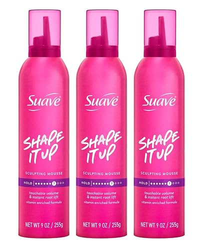 Suave Mousse Shape It Up Sculpting 9 Ounce (Pack of 3) Beauty & Personal Care Suave
