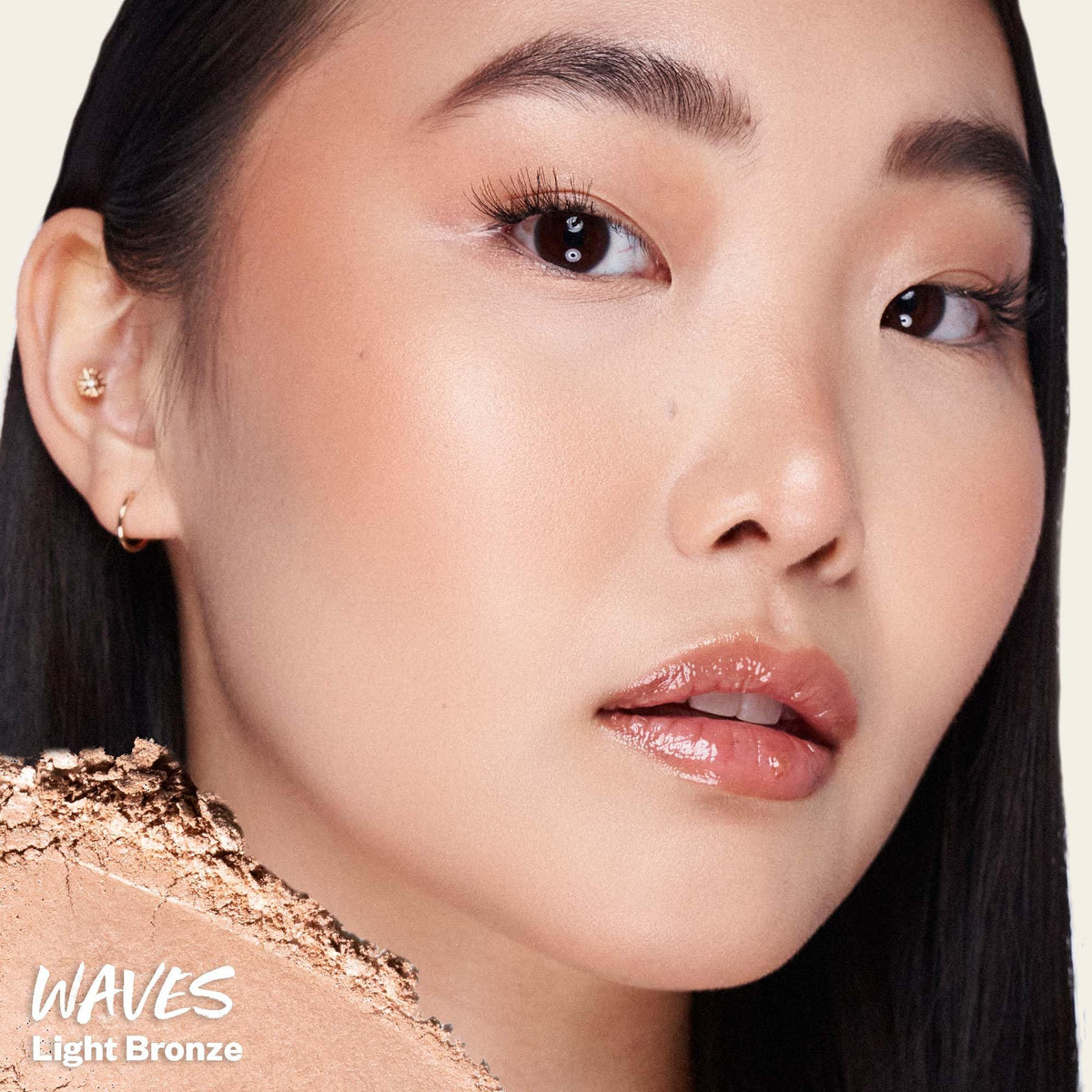 Kosas The Sun Show Talc-Free Baked Powder Bronzer for Face, Waves