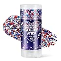 4th of July Glitter Stick, Body Glitter Stick,Mardi Gras Accessories,Sparkling Face Hair Glitter,Mermaid Sequins Chunky Glitter Face Paint,Singer Beauty & Personal Care MINXUEYEN