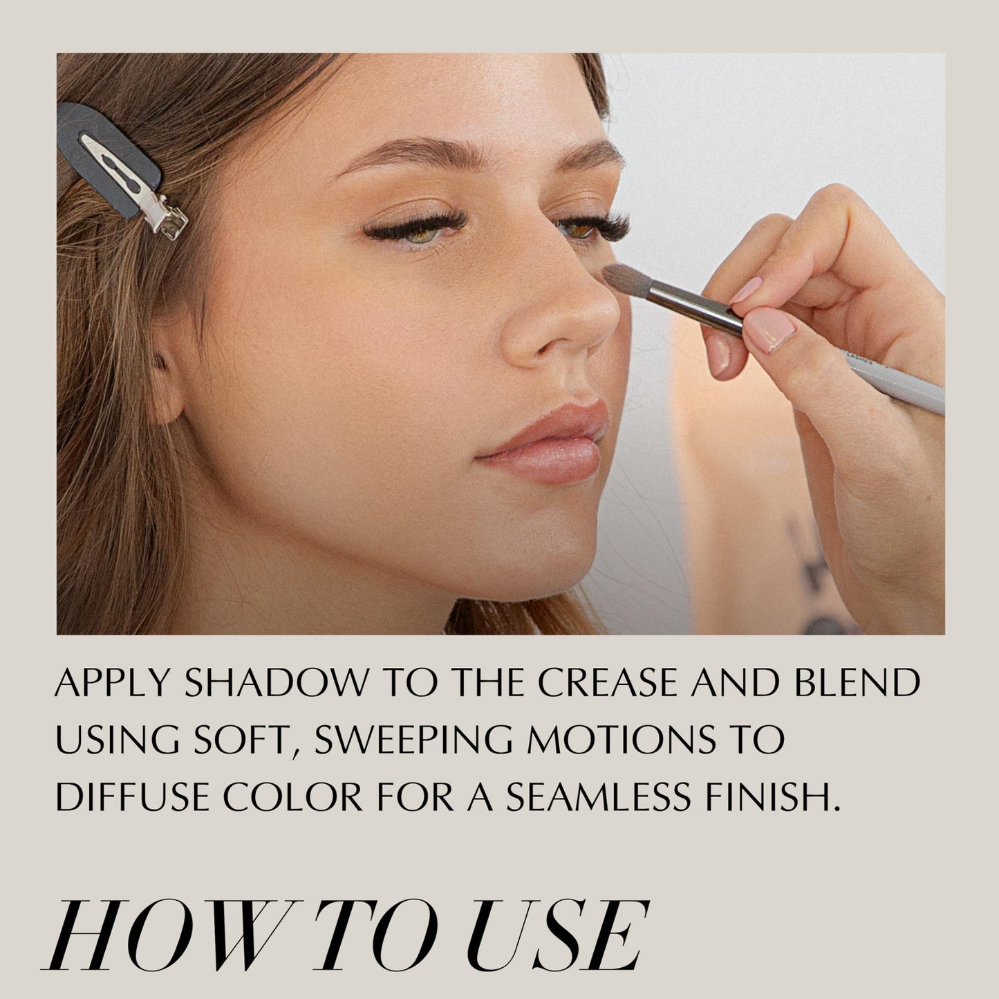Xtreme Lashes Professional Blender Eye Makeup Brush, Gray, Blending Eye Brush for Seamless Eyeshadow Application, Lash Extension Safe, Hypoallergenic Beauty & Personal Care Xtreme Lashes