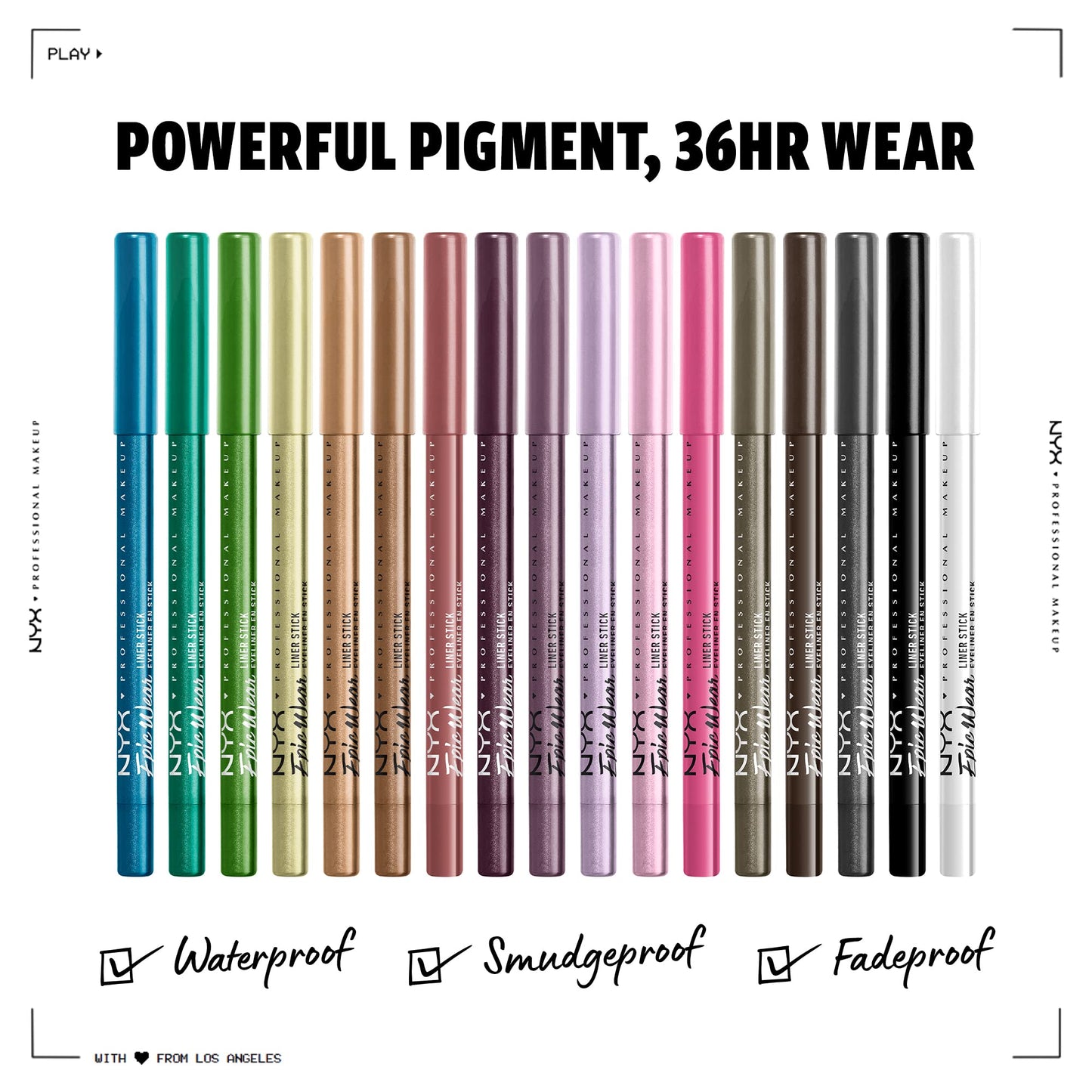 NYX PROFESSIONAL MAKEUP Epic Wear Liner Stick, Long-Lasting Eyeliner Pencil - Berry Goth Beauty & Personal Care NYX PROFESSIONAL MAKEUP