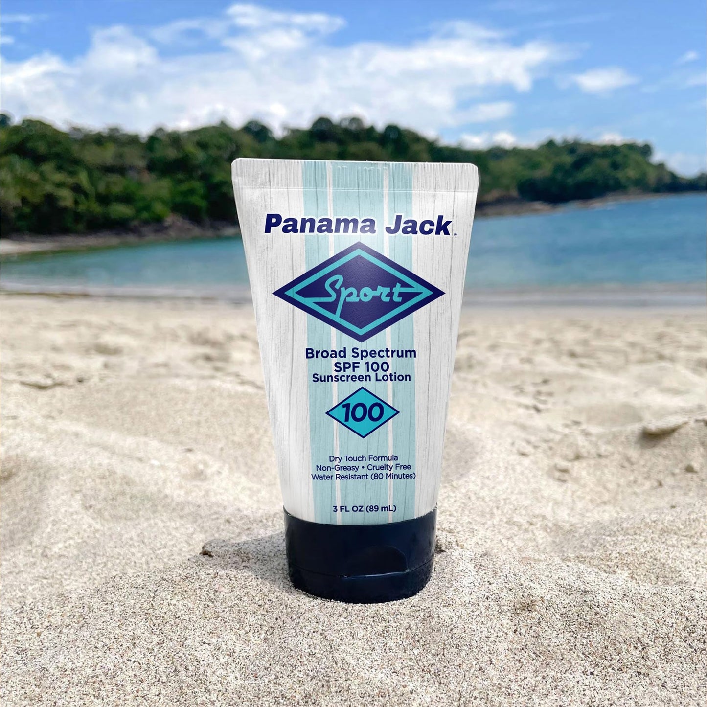 Panama Jack Sport Sunscreen Lotion - SPF 100, Broad Spectrum UVA/UVB Protection, Non-Greasy, PABA, Paraben, Gluten & Cruelty Free, 3 FL OZ (Pack of 6) Beauty & Personal Care Panama Jack