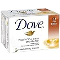 Dove Dove Beauty Bar Gentle Skin Cleanser Shea Butter 2 Bars Mois, 3.75 CT Beauty & Personal Care Dove