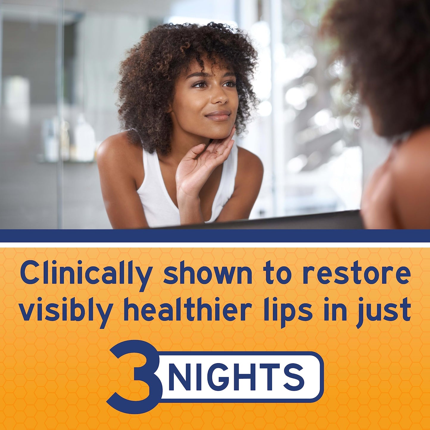NEOSPORIN Lip Health Overnight Renewal Therapy White Petrolatum Lip Protectant, Nourishing Night Moisturizer to Repair Dry & Cracked Lips, Prevent Beauty and Personal Care Neosporin