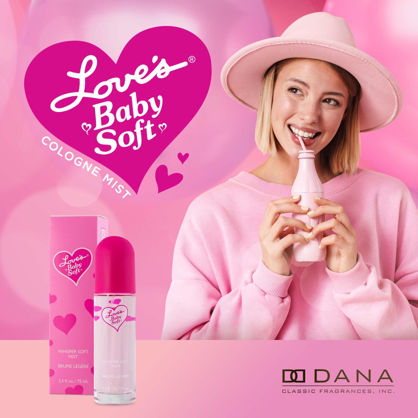 Dana Love's Baby Soft Whisper Soft Mist 2.5 Fl. oz. or 75 ml, Womens Body Spray Beauty & Personal Care Dana