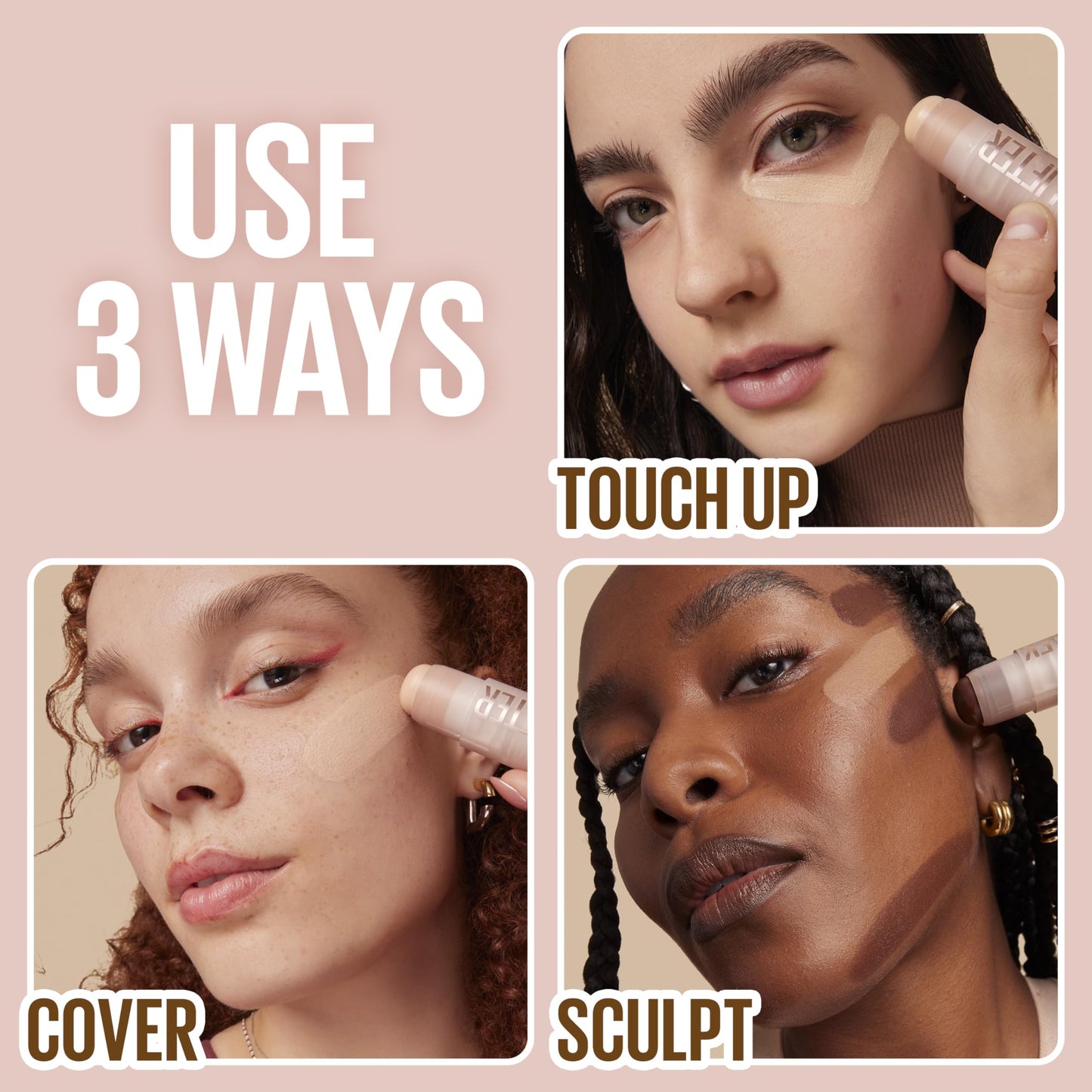 Maybelline Lifter Stix Multi-Use Face Stick - Contour, Bronzer, Concealer and Foundation Stick, All-In-One Creamy Face Makeup with Cranberry Seed Oil Beauty & Personal Care MAYBELLINE