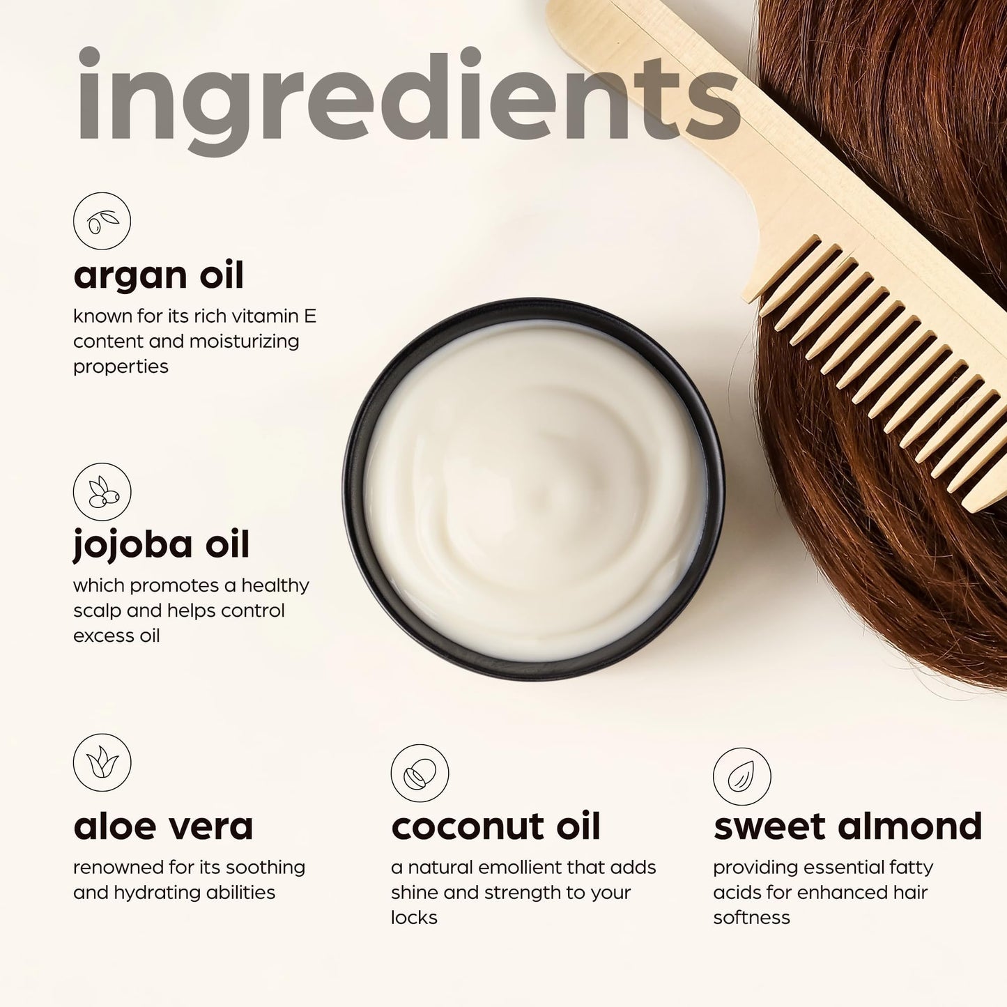 Artnaturals Argan Hair Mask Conditioner - (8 Oz/226g) - Deep Conditioning Treatment - Organic Jojoba Oil, Aloe Vera & Keratin - Repair Dry, Damaged Beauty & Personal Care Artnaturals