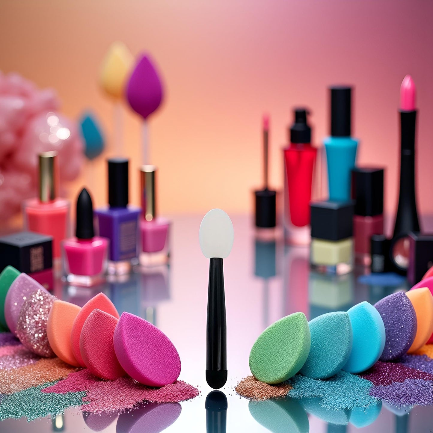 100 Pcs Small Eyeshadow Applicators Eyeshadow Brushes Eye Shadow Sponge Applicator Sticks Eye Makeup Applicators Sponge Tip Make up Applicators Beauty & Personal Care Fansoftiks