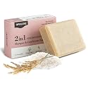 Opuluxe Rice Protein 2-in-1 Shampoo & Conditioner Bar - Strengthening & Moisturizing - Scalp Care with Argan Oil & Shea Butter - Travel Friendly Beauty & Personal Care Opuluxe